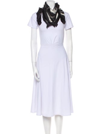 Hermès Ex-Libris Fringed 80cm Scarf Silk Scarf