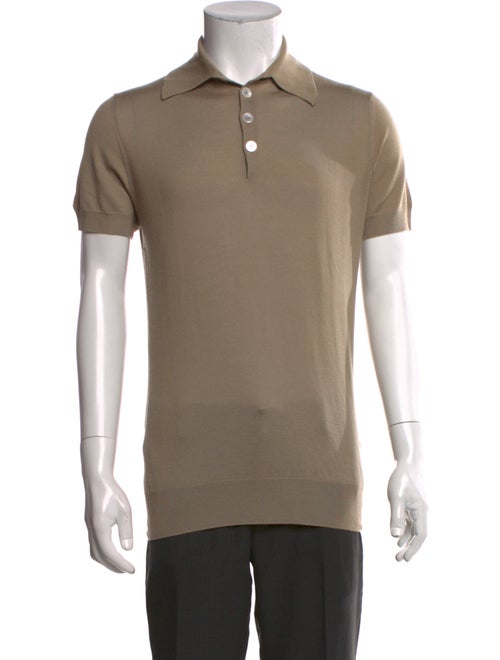 Hermès Cashmere Collar Polo Shirt