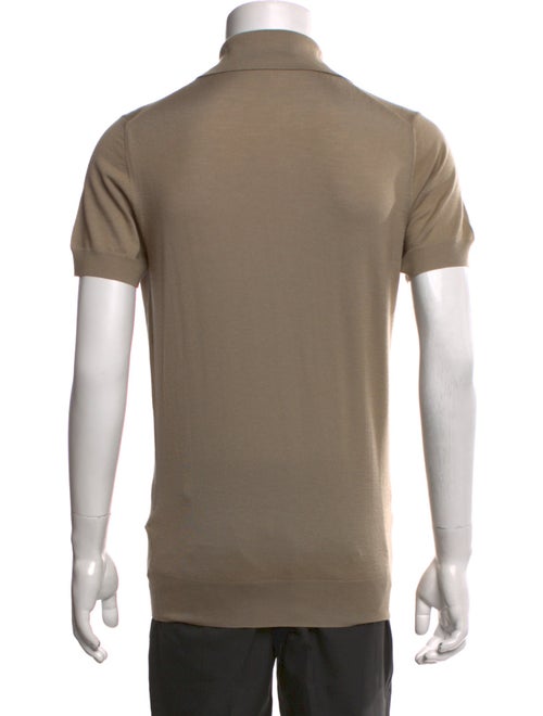 Hermès Cashmere Collar Polo Shirt