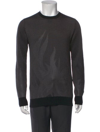 Hermès Virgin Wool Plaid Print Pullover
