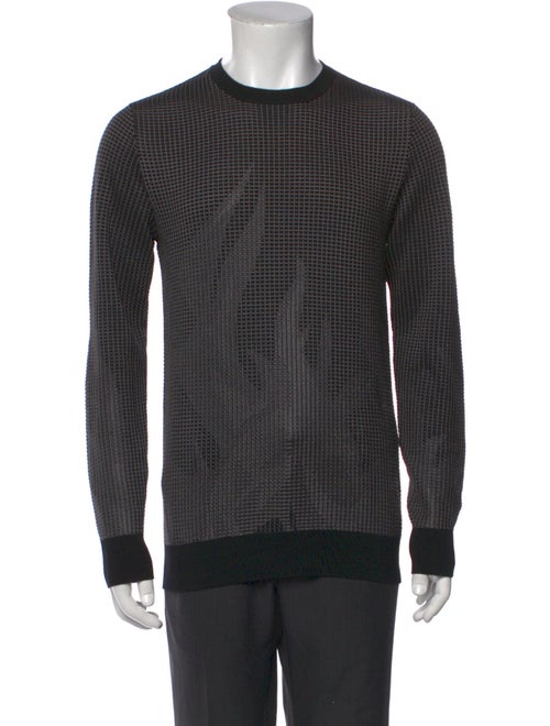 Hermès Virgin Wool Plaid Print Pullover