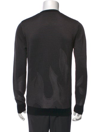 Hermès Virgin Wool Plaid Print Pullover