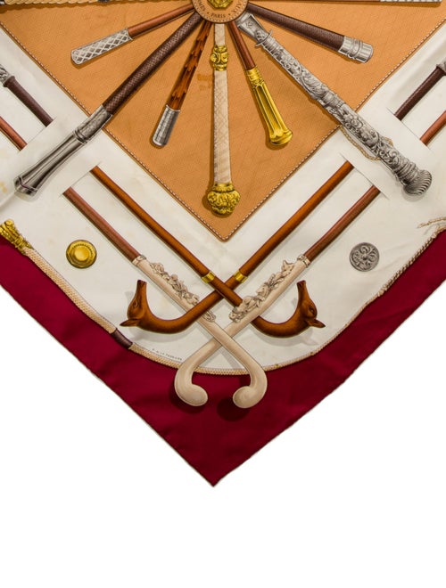 Hermès Cannes et Pommeaux Silk Scarf