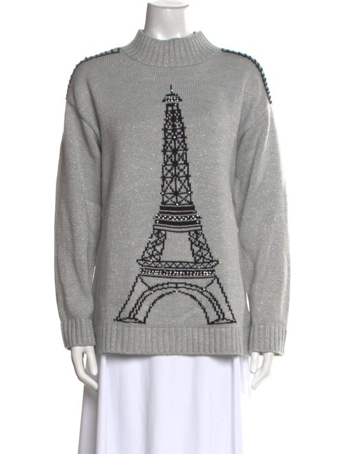 Karl Lagerfeld Cashmere Graphic Print Sweater