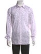 Hermès Printed Long Sleeve Dress Shirt