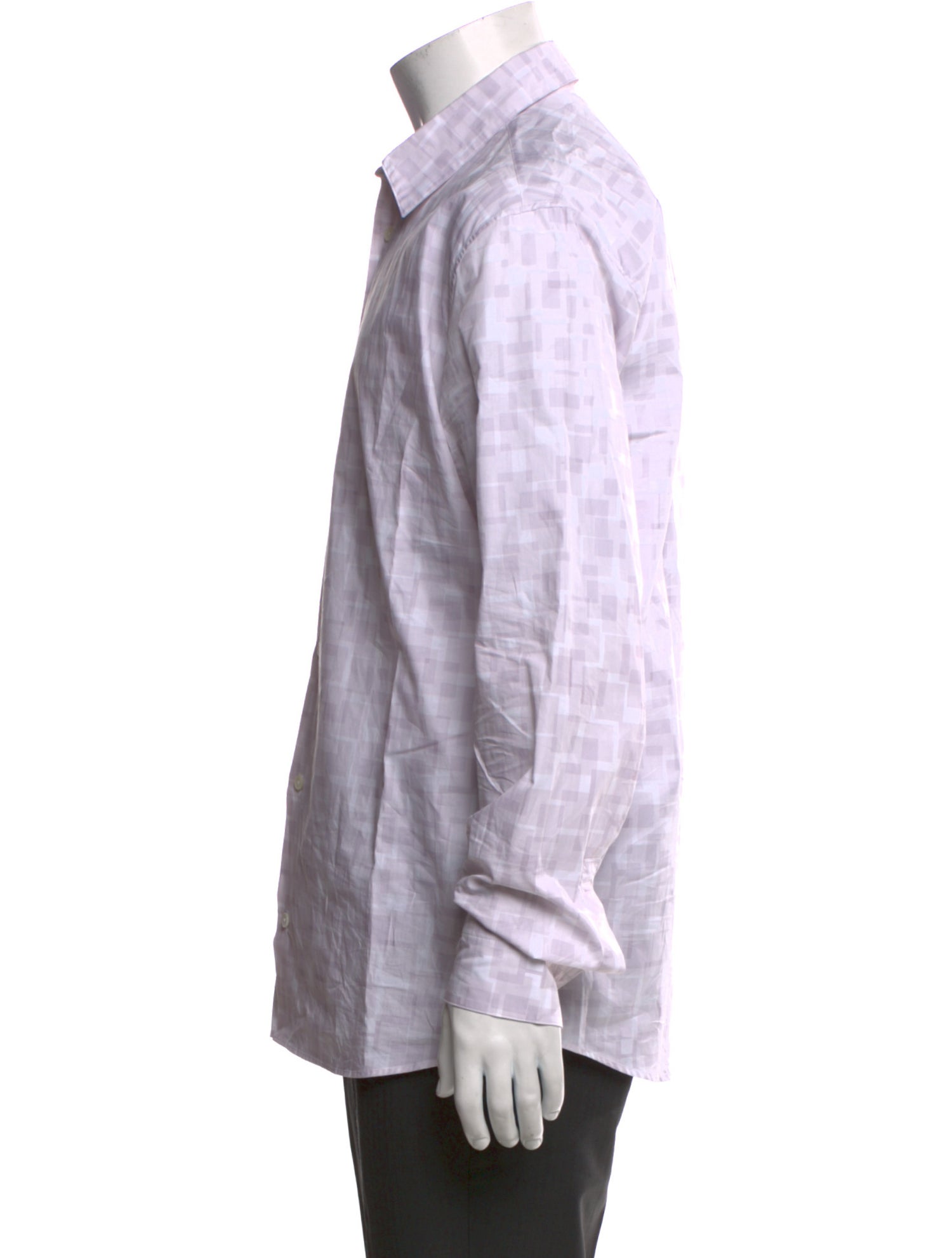 Hermès Printed Long Sleeve Dress Shirt