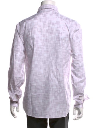 Hermès Printed Long Sleeve Dress Shirt