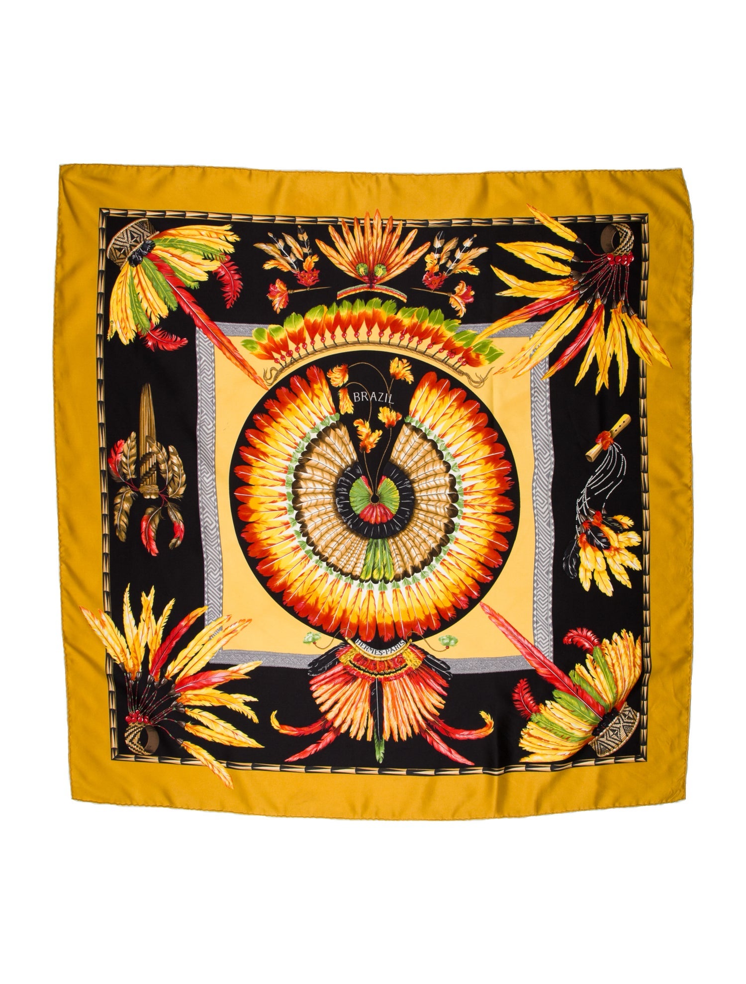 Hermès Brazil Silk Scarf