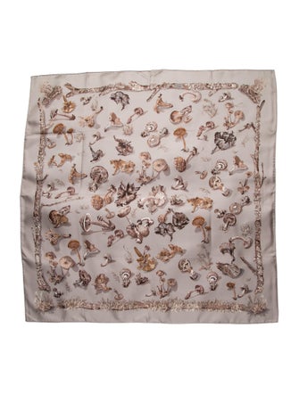 Hermès Champignons Silk Scarf