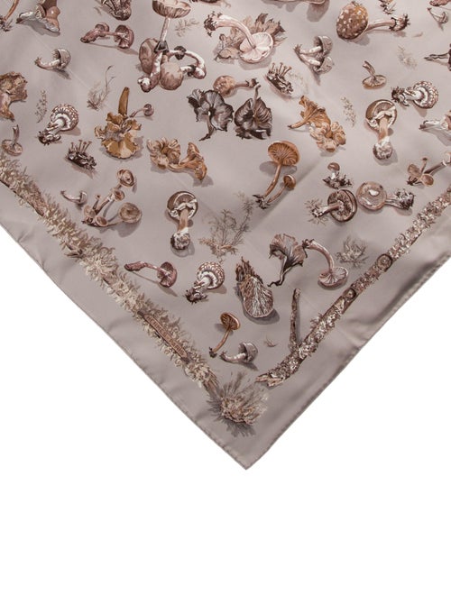 Hermès Champignons Silk Scarf