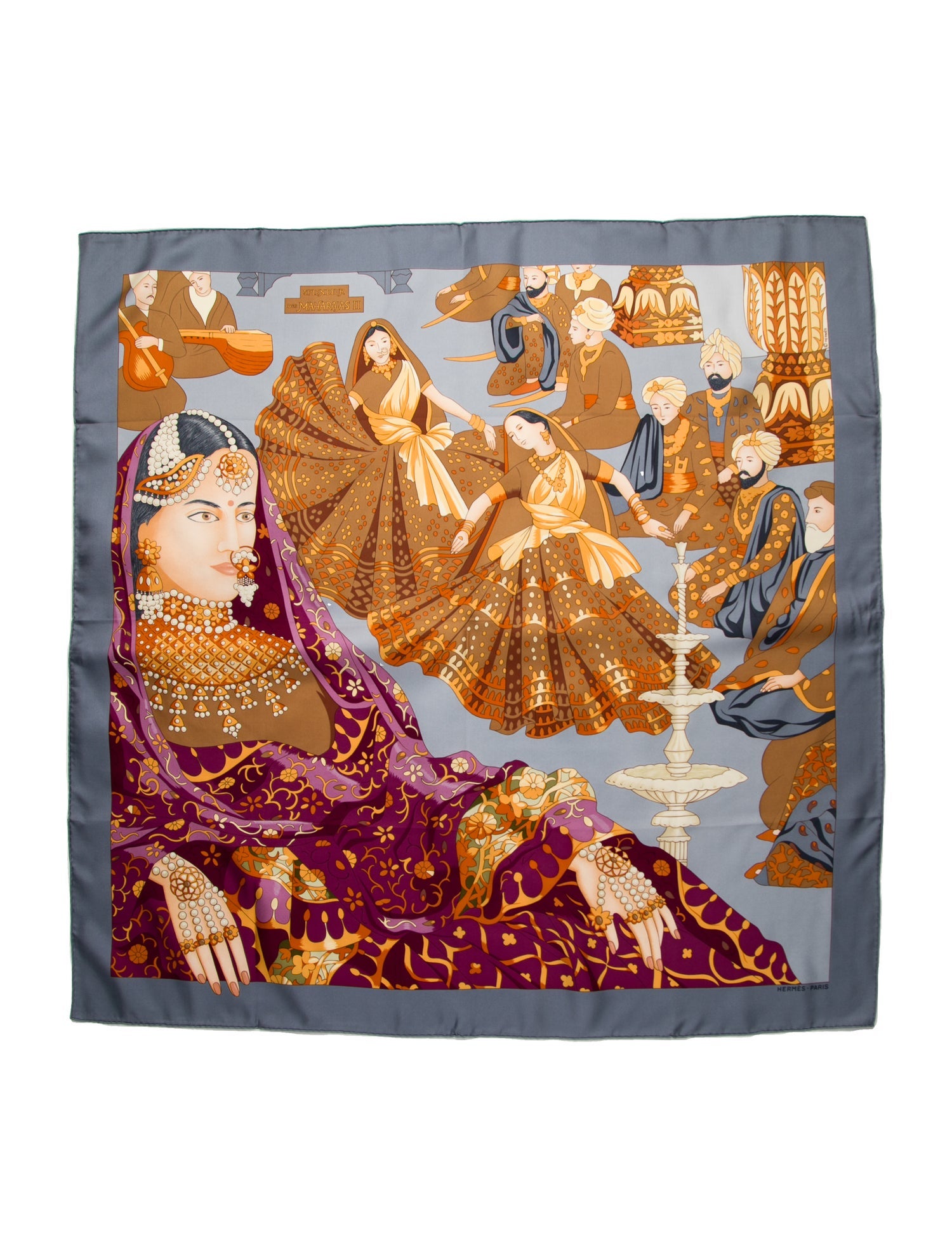 Hermès Splendeur des Maharajas II Silk Scarf