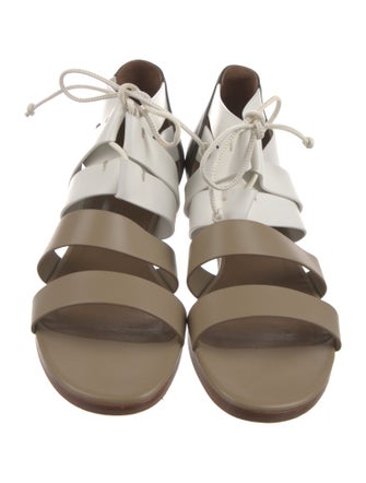 Hermès Kalas Leather Gladiator Sandals