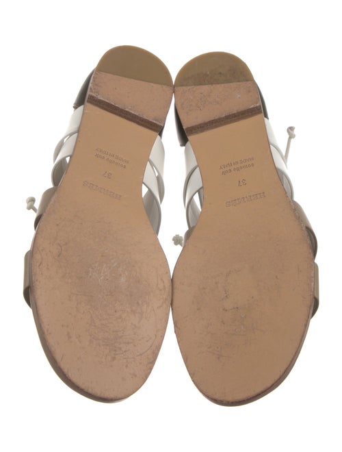 Hermès Kalas Leather Gladiator Sandals