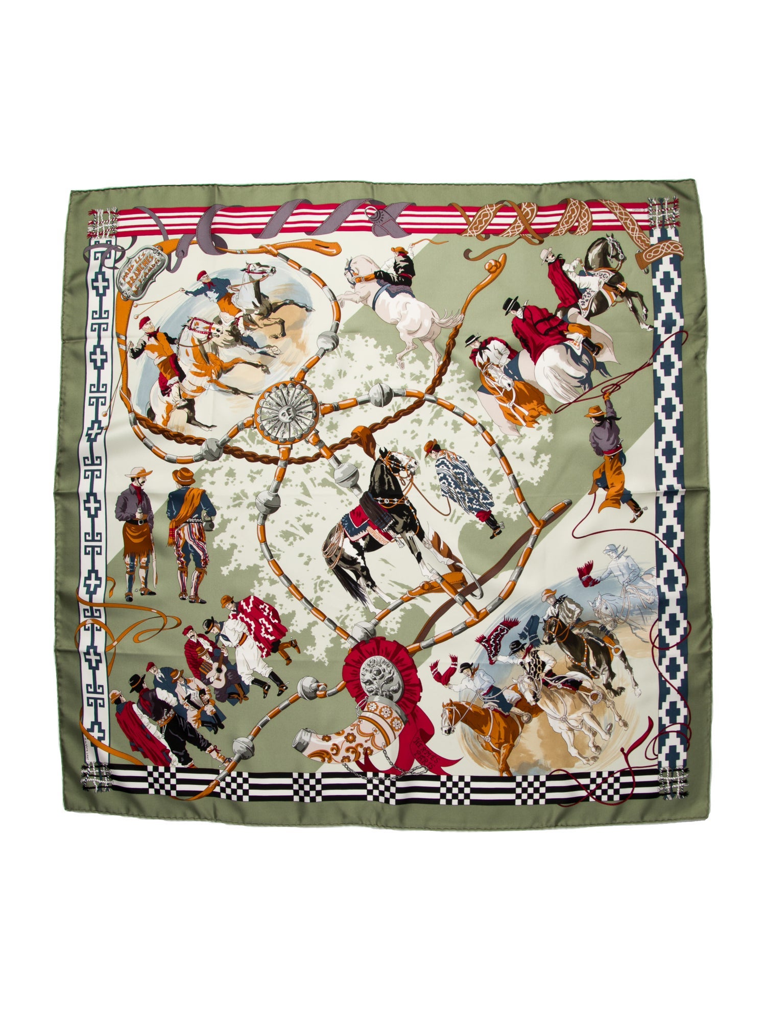 Hermès Dans les Branches de l'Ombu Silk Scarf