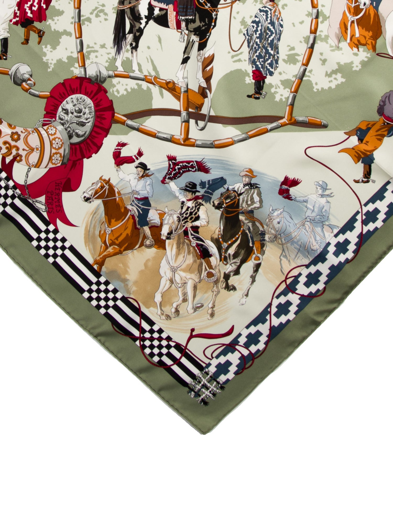 Hermès Dans les Branches de l'Ombu Silk Scarf