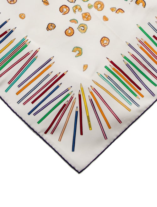 Hermès A Vos Crayons! Silk Scarf