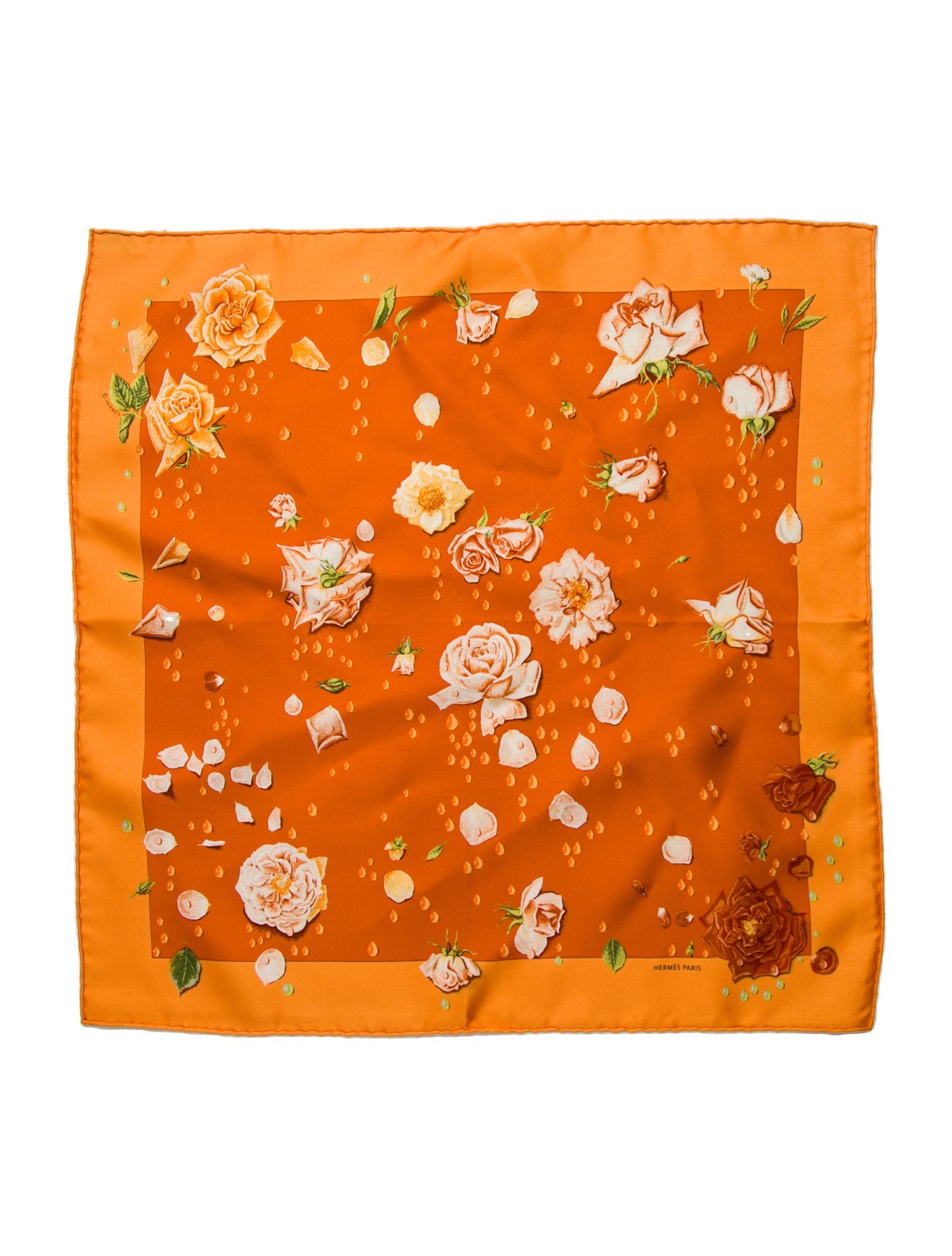 Hermès La Rosée Silk Scarf