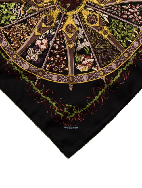 Hermès Aux Pays des Epices Silk Scarf