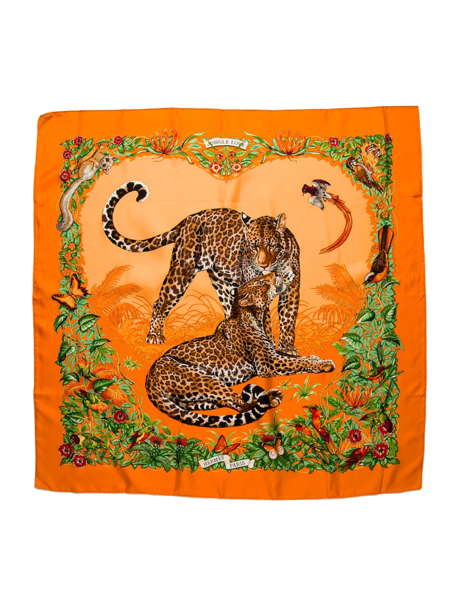 Hermès Jungle Love Silk Scarf