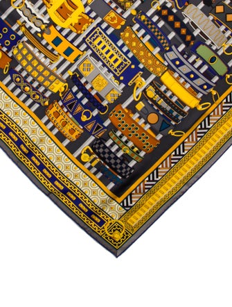Hermès Colliers de Chiens Silk Scarf