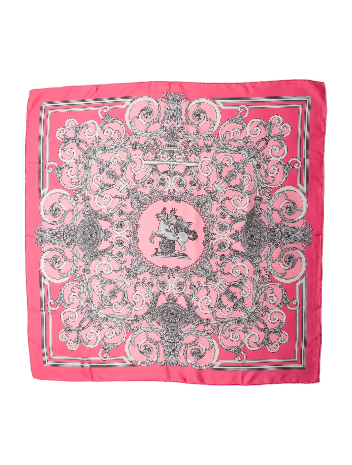 Hermès Les Tuileries Silk Scarf