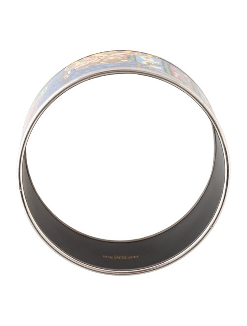 Hermès Extra Wide Enamel Bangle Bracelet