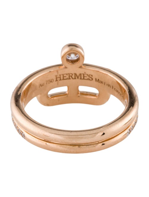 Hermès 18K Diamond Link d'Hermes Ring