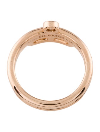 Hermès 18K Diamond Link d'Hermes Ring