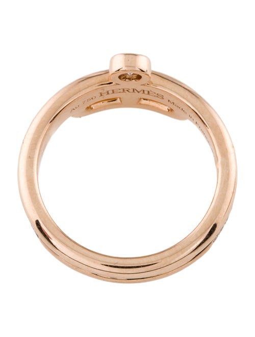 Hermès 18K Diamond Link d'Hermes Ring