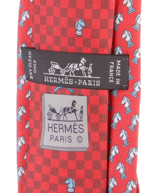 Hermès Pattern Print Tie