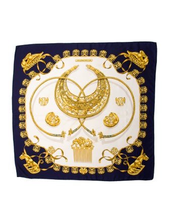 Hermès Les Cavaliers d'Or Silk Scarf