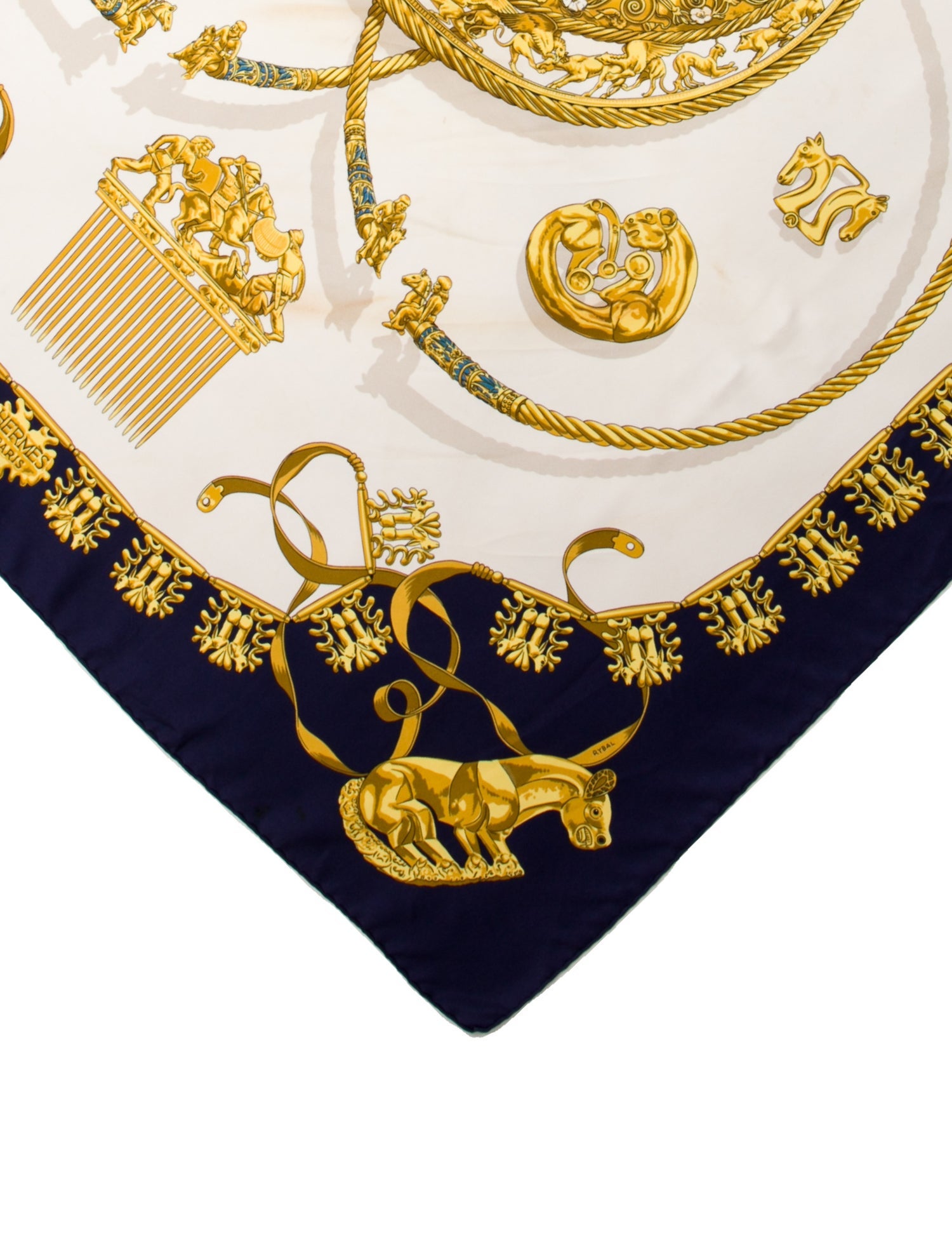 Hermès Les Cavaliers d'Or Silk Scarf