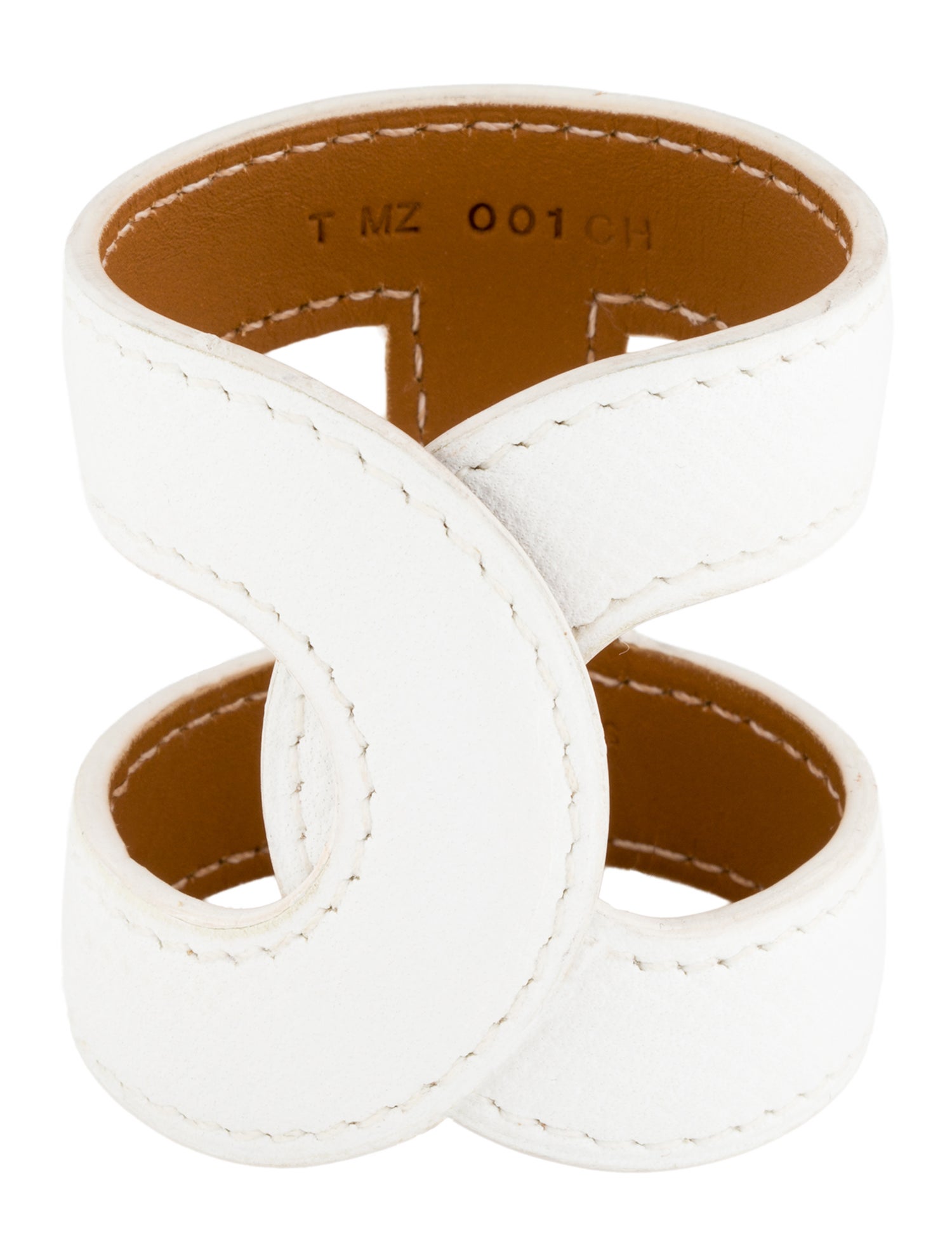 Hermès Leather Ano Cuff Bracelet