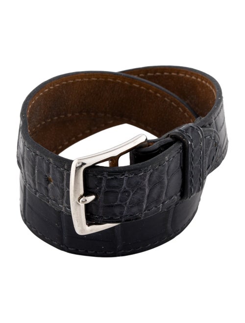 Hermès Crocodile Etrivière Double Tour Bracelet