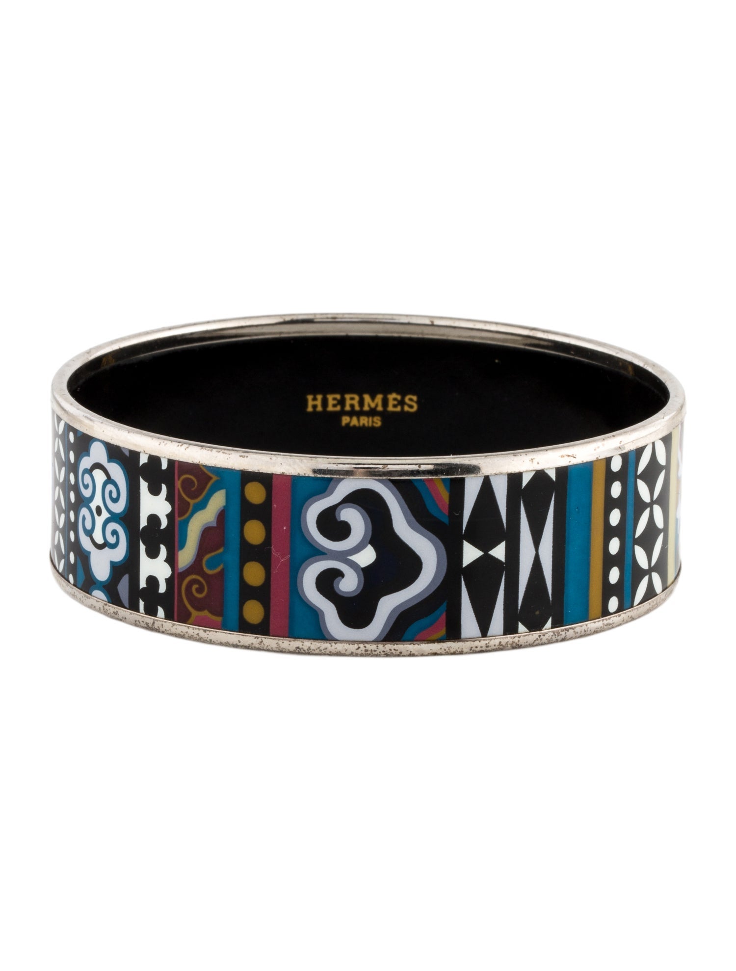 Hermès Enamel Extra Wide Bangle