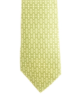 Hermès pattern silk tie