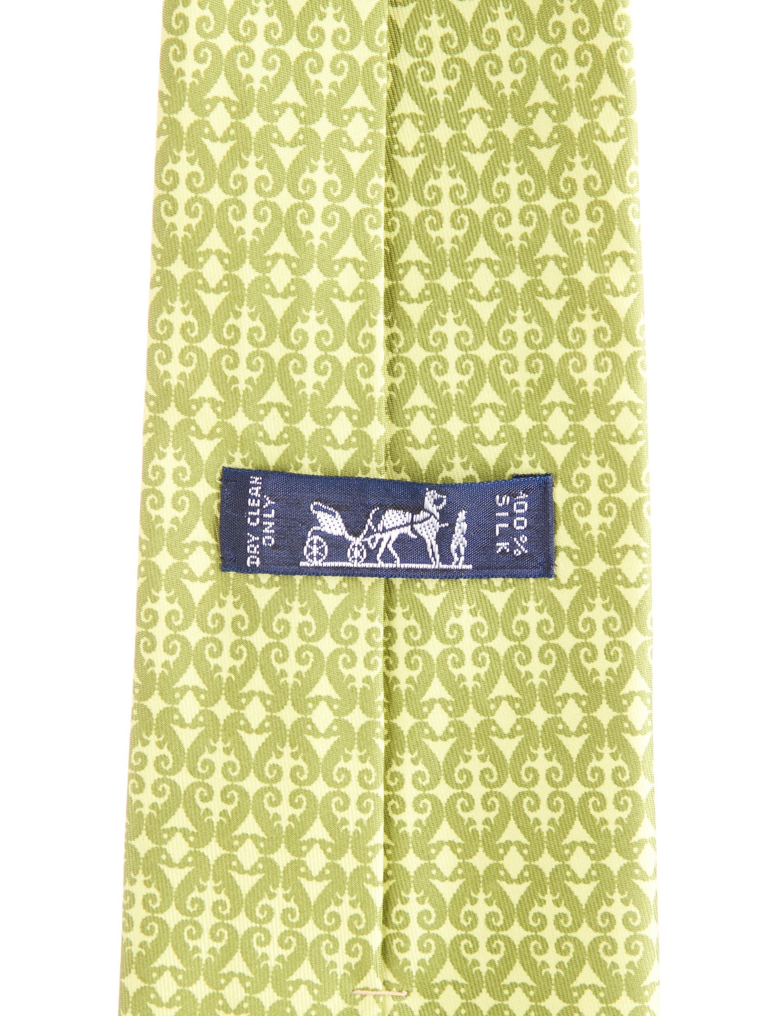 Hermès pattern silk tie