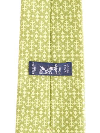 Hermès pattern silk tie