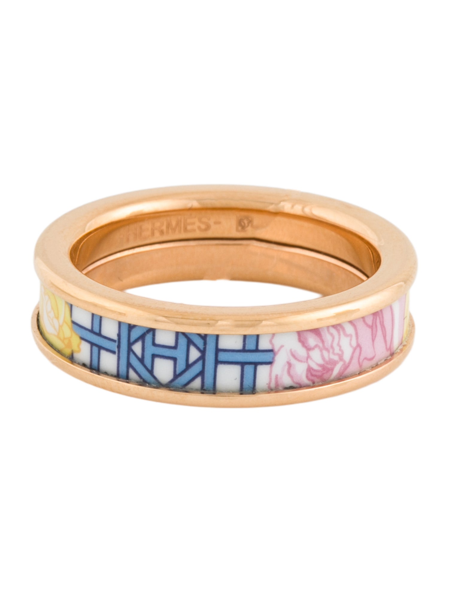 Hermès Enamel Band Ring