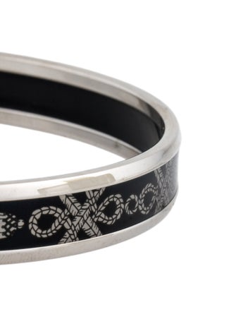 Hermès Narrow Enamel Bangle Bracelet