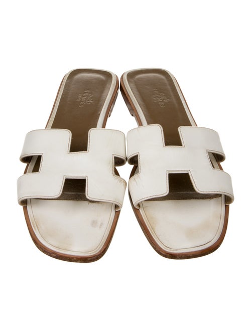 Hermès Oran Leather Slides