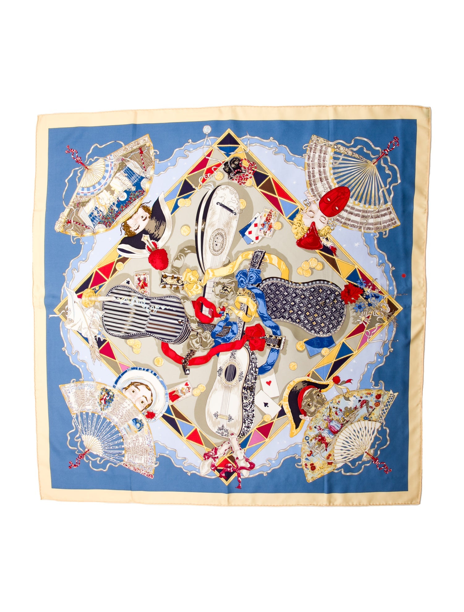 Hermès Au Clair de la Lune Silk Scarf