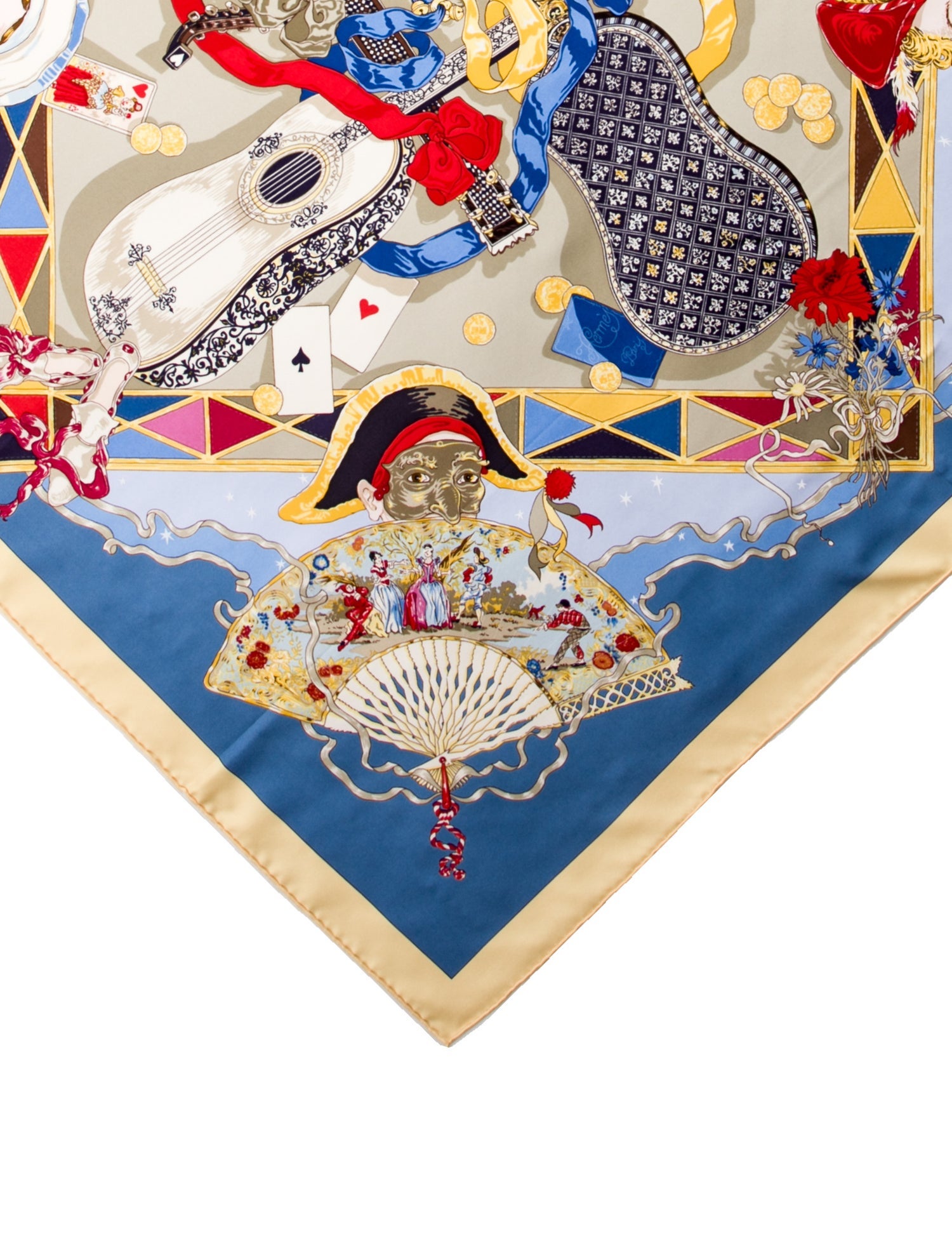 Hermès Au Clair de la Lune Silk Scarf