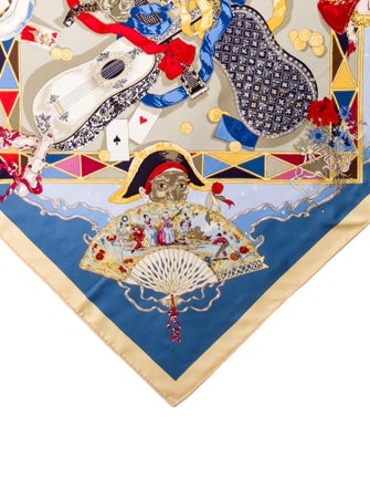 Hermès Au Clair de la Lune Silk Scarf