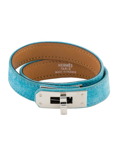 Hermès Suede Kelly Double Tour Wrap Bracelet