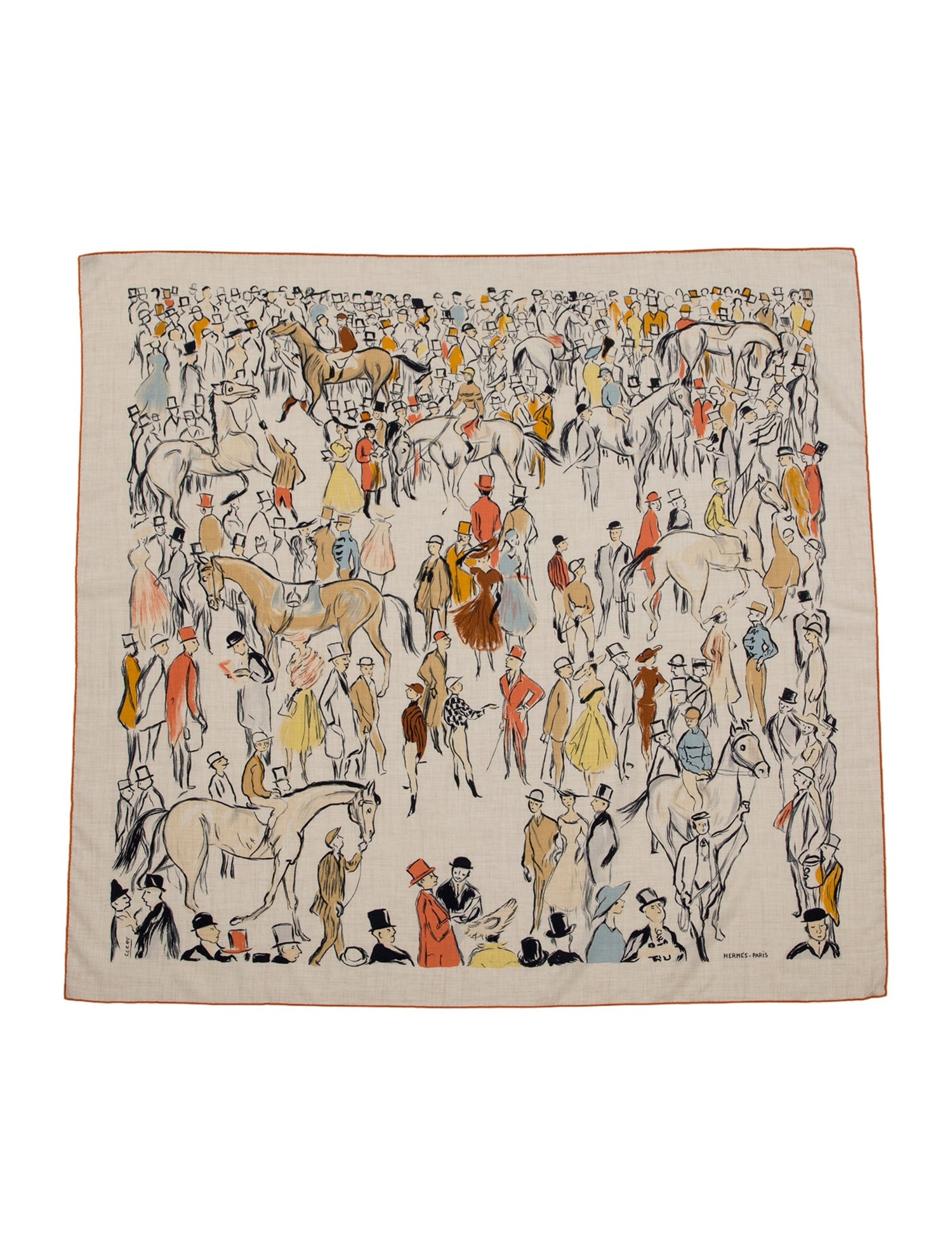 Hermès Paddock Cashmere Shawl