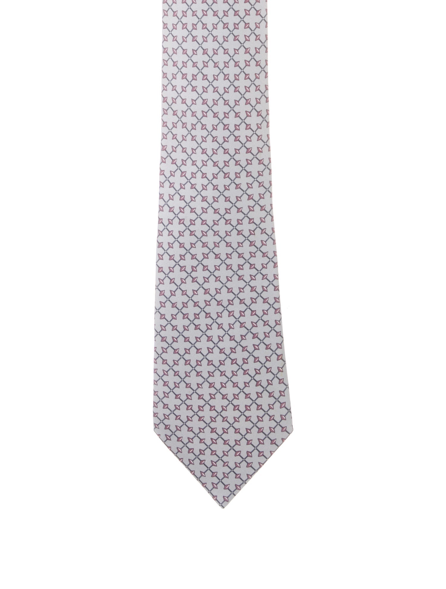 Hermès pattern silk tie