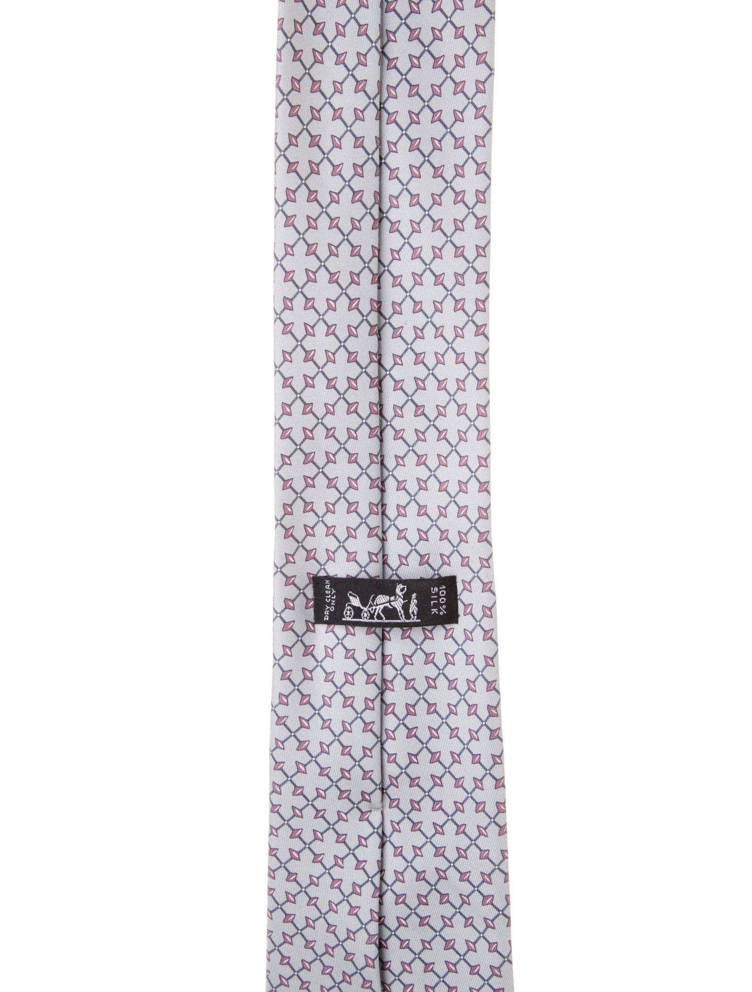 Hermès pattern silk tie