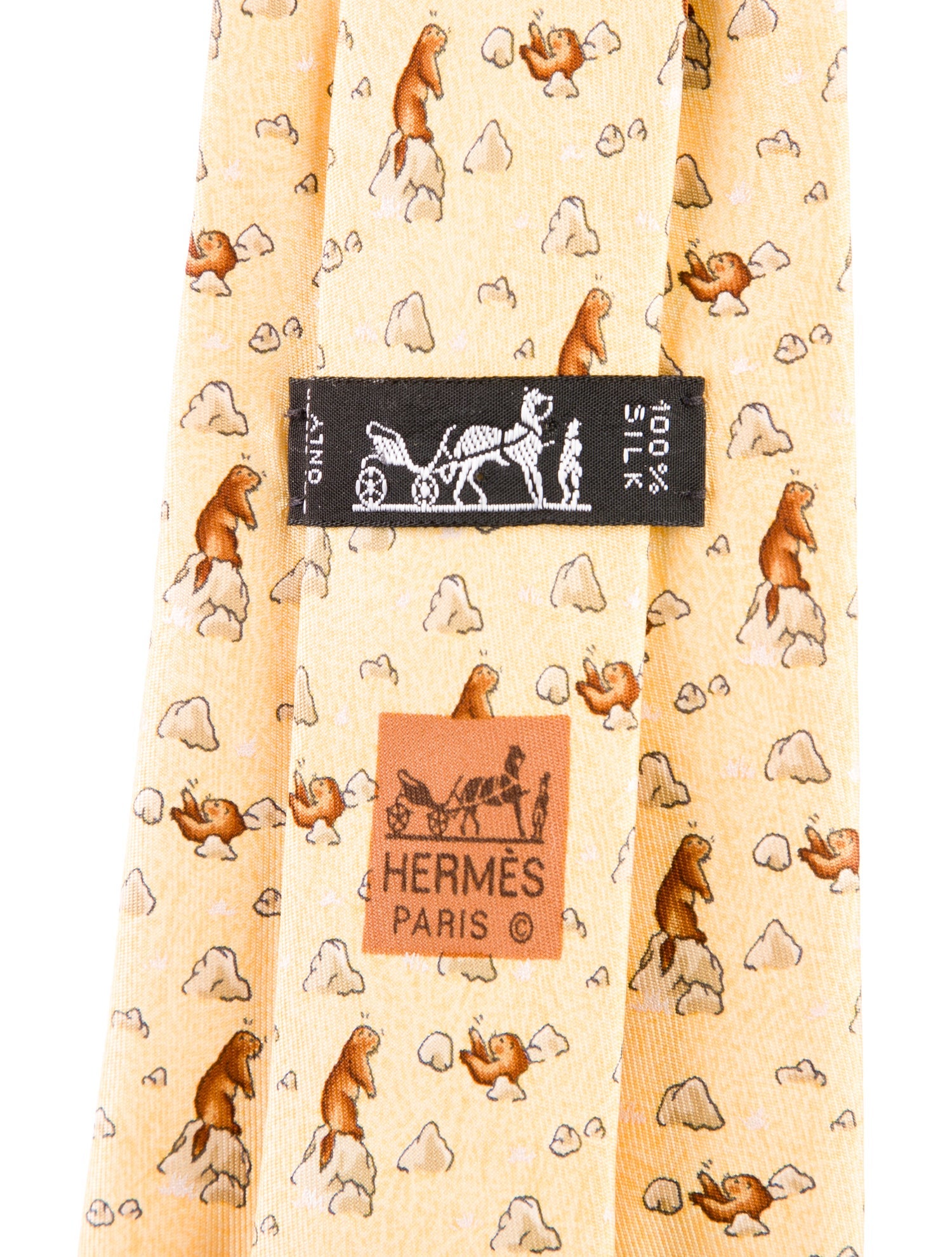 Hermès Ecureuil Marteau Tie