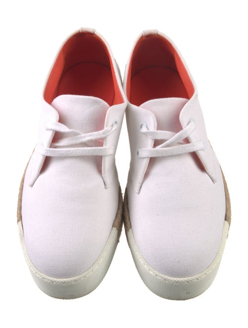 Hermès H Logo Canvas Espadrille Sneakers